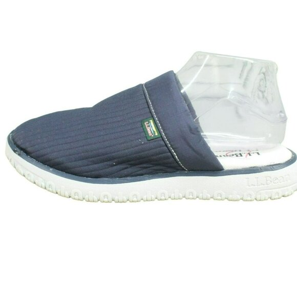 LL Bean Airlight Blue Nylon Slip On Comfort Indoor Slipper Scuffs Size 8 M - Picture 1 of 8
